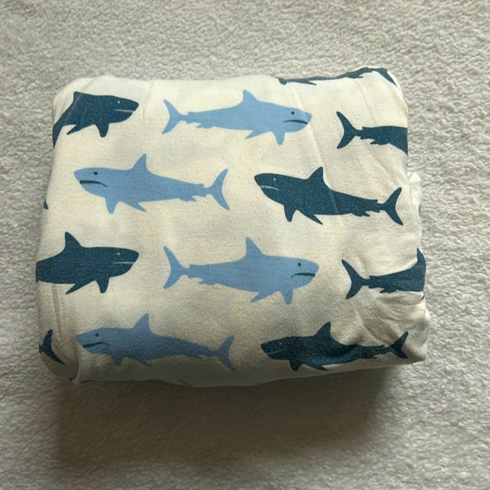 Kickee Pants Bamboo Shark Megalodon Crib Sheet